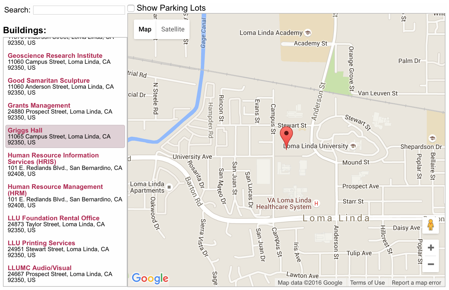 Loma Linda University Campus Map Draw A Topographic Map